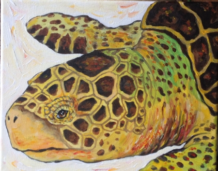 Green Sea Turtle 2 by artist March Mattingly